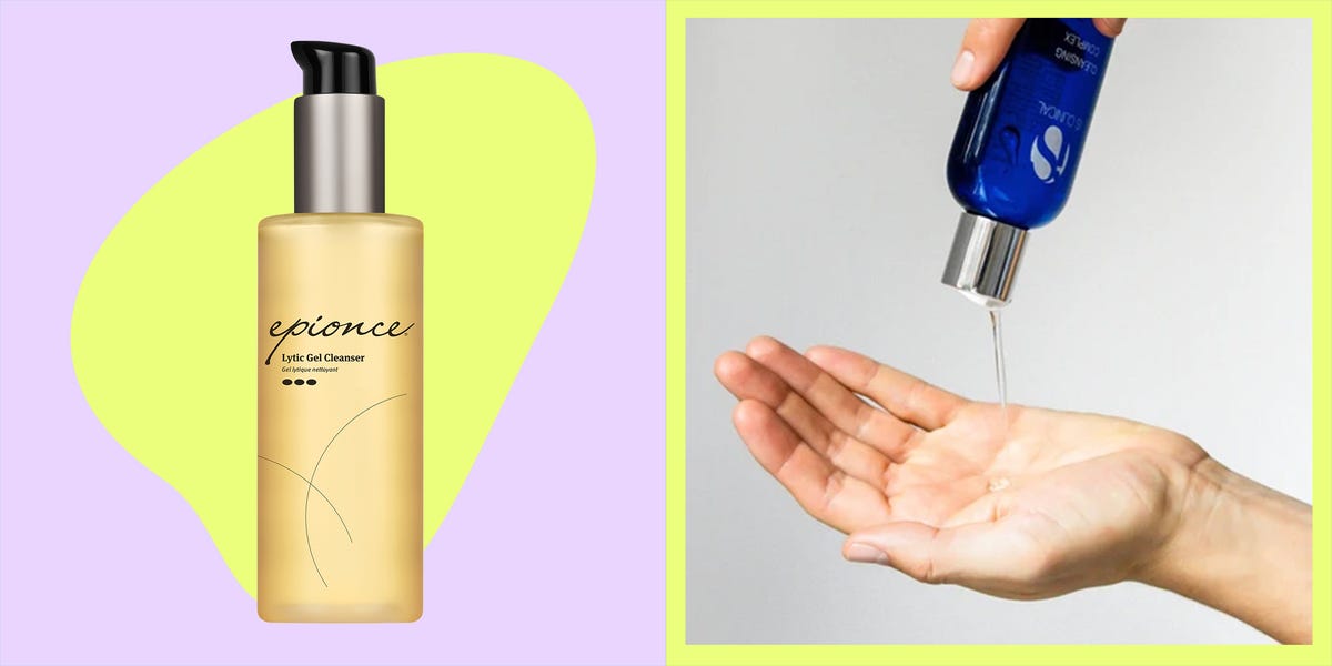 Lytic Gel Cleanser by Epionce with product application on a hand.