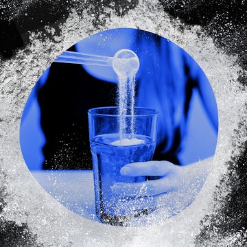 Scoop of supplement powder