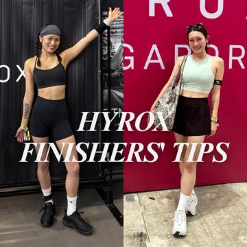 collage of athletes participating in a hyrox event.