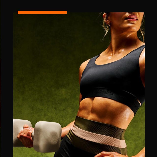 Three images of women engaging in various workouts against a green backdrop, showcasing strength and athleticism.