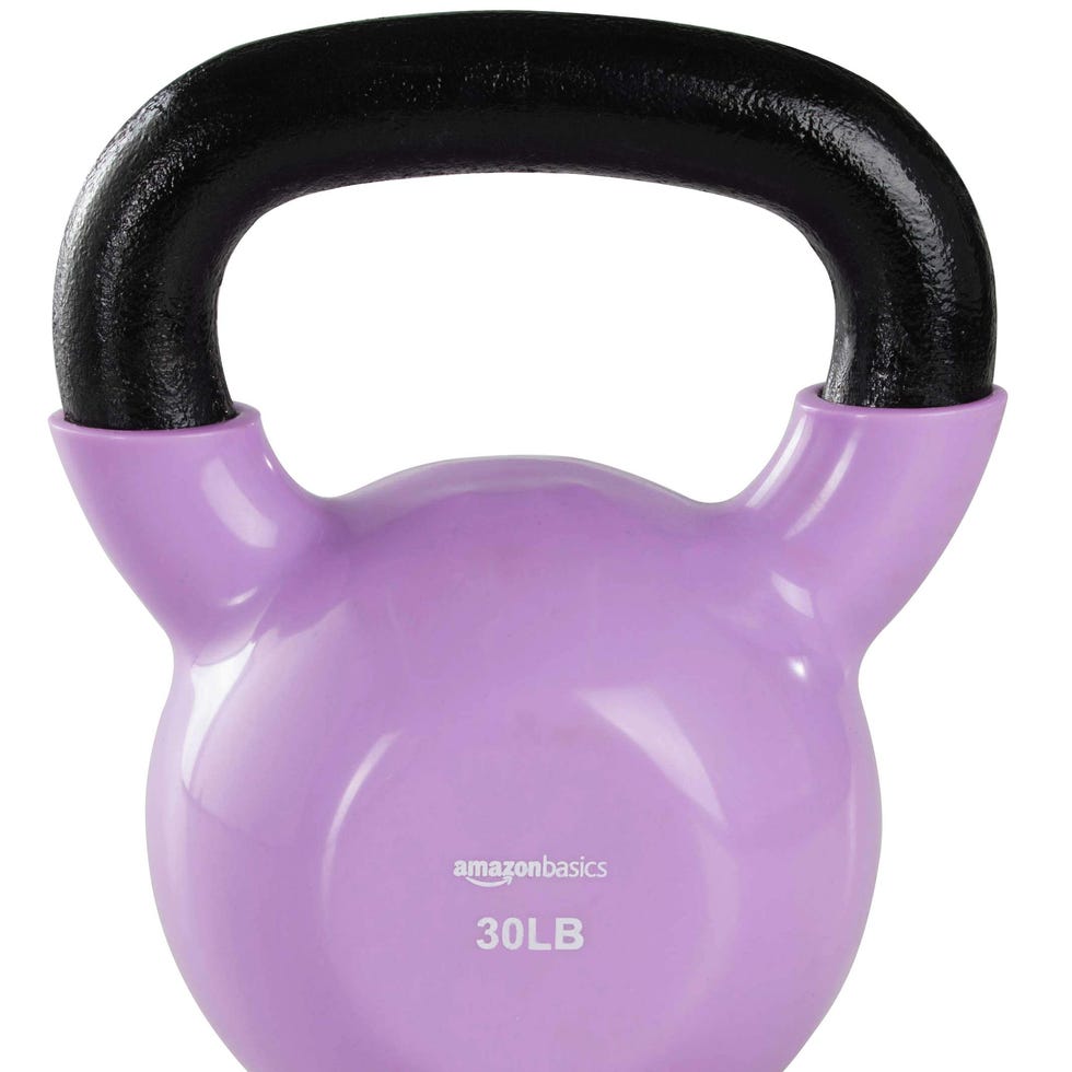 Vinyl Coated Cast Iron Kettlebell, 30-Pound