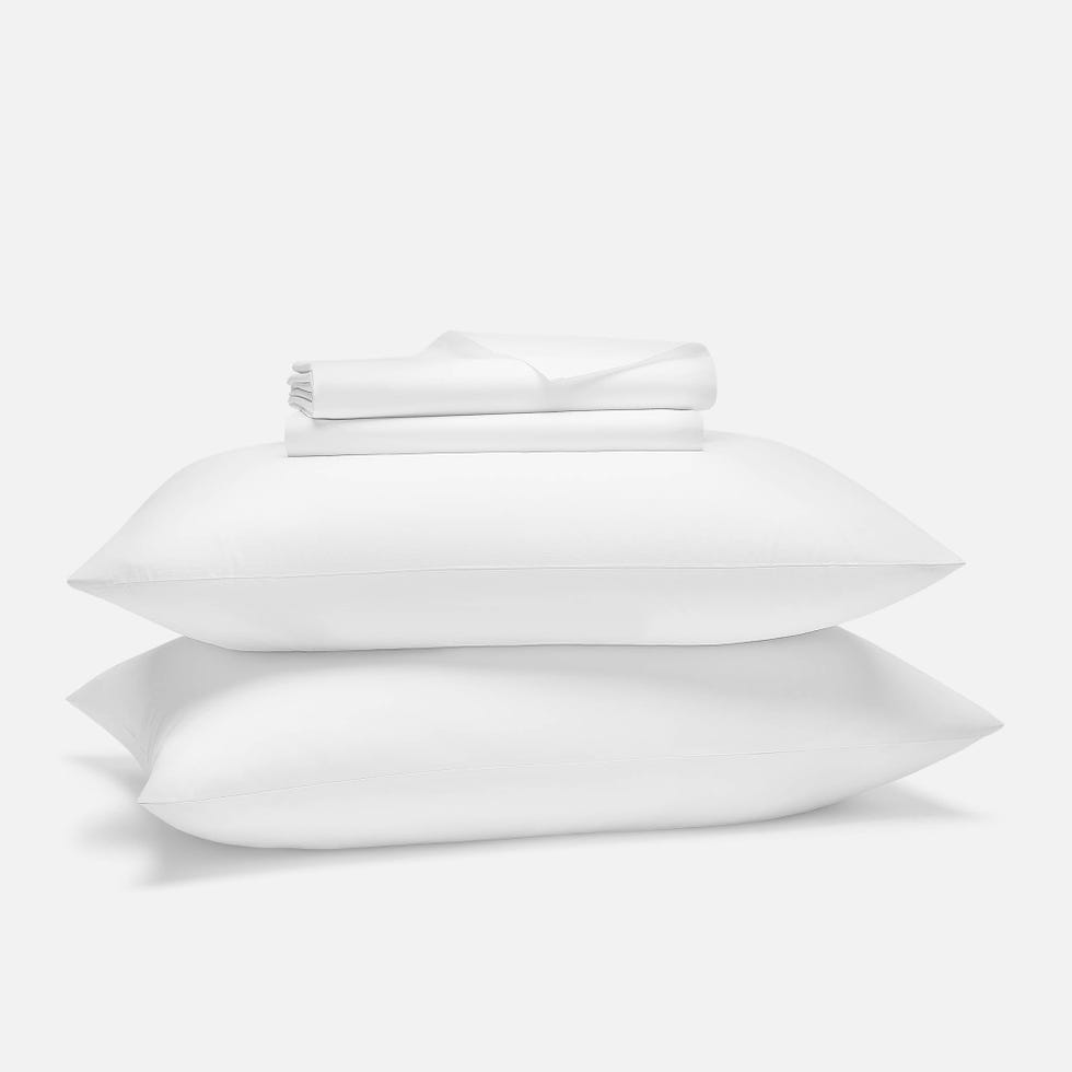Brooklinen Classic Percale Core Sheet Set size Twin in Solid White