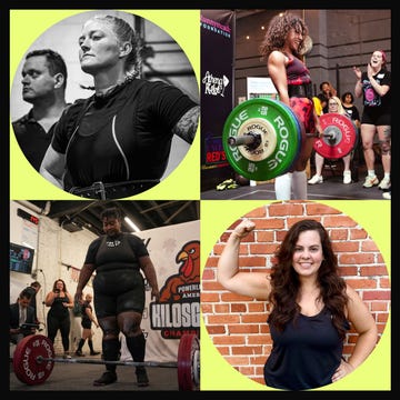 Collage of women powerlifting at competitions, showcasing strength, determination, and athleticism. Collage of women powerlifting at competitions, showcasing strength, determination, and athleticism.
