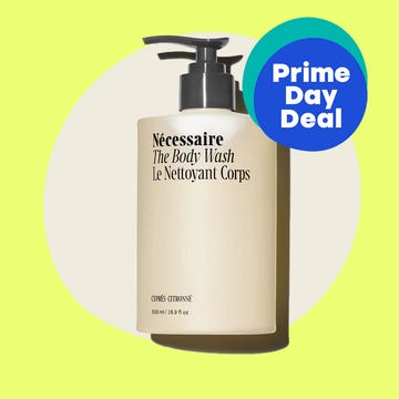 Nécessaire The Body Wash with Prime Day Deal badge on yellow background