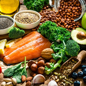 Healthy and well balanced group of food for heart care Healthy and well balanced group of food for heart care