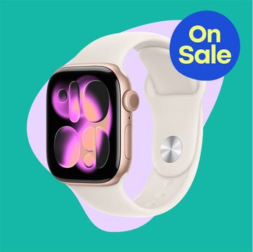 Apple Watch on sale alongside a person using an iPad with a stylus in a lush outdoor setting.