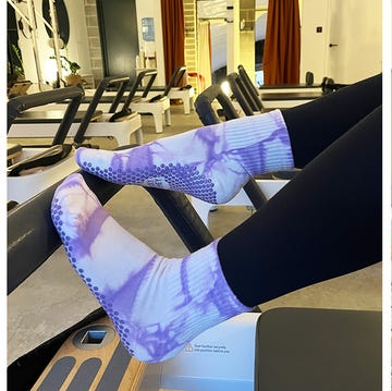 collage of three fitness scenes featuring pilates workouts what to wear for pilates