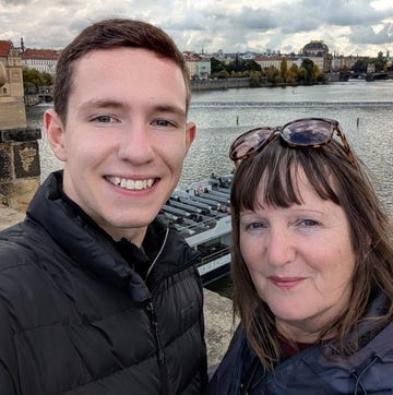 ‘i had everything to live for – but menopause symptoms made me want to end it all’: debbie and her son jayden