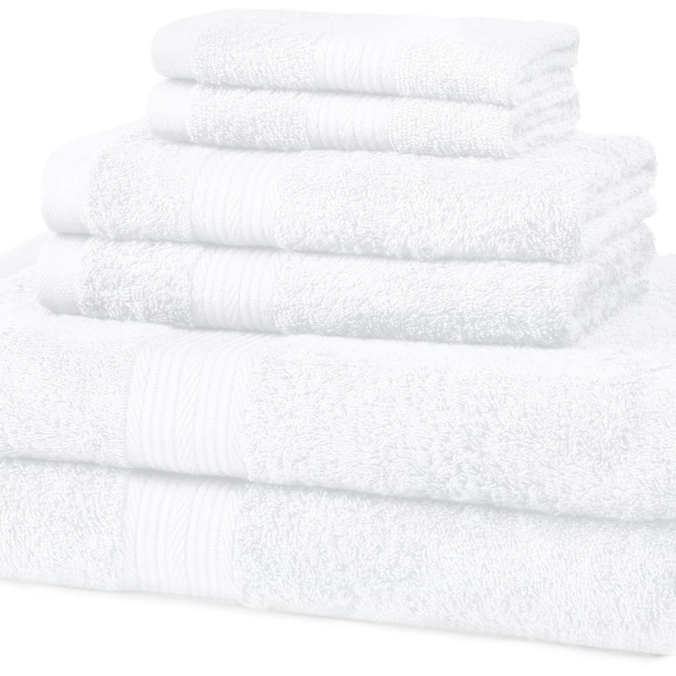 6-Piece Fade Resistant Bath Towel Set