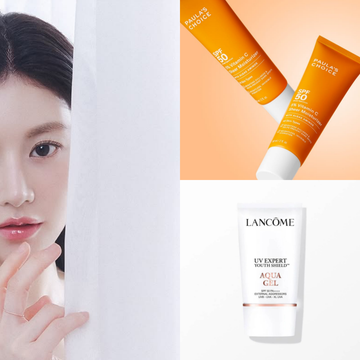 防曬推薦 display of various skincare products focused on sun protection