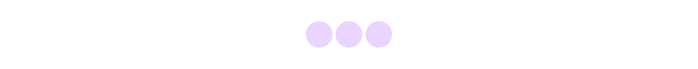 Three purple circles on a white background.