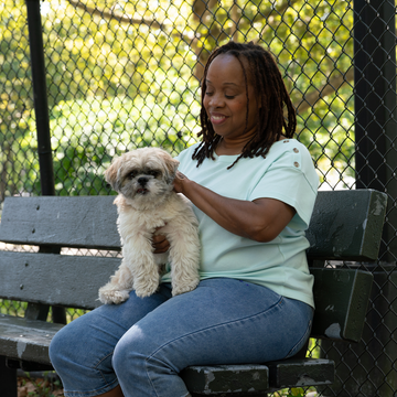 woman with dog woman with dog