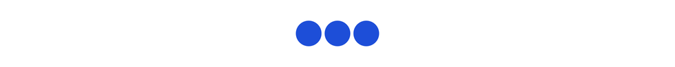 three blue dots arranged in a horizontal line